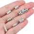 100g (About 80-150pcs) Assorted Column Spacer Beads Tibetan Silver Tube Beads for Bracelet Necklace Jewelry Making Crafts DIY,7 Styles,4-16mm...