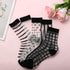 5 Pairs Sheer Socks for Women Black Mesh Ankle Socks Thin Fishnet See Through Socks Summer Casual Crew Socks...