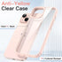 JETech Case for iPhone 13 6.1-Inch, Shockproof Phone Bumper Cover, Solid Color Matte TPU Frame, Anti-Scratch Clear Back (Pink)......