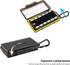 (12 USB+24 SD) USB Flash Drive Case with Labels,Thumb Drive Jump Drive Pen Drive Holder Organizer, Shockproof Water-Resistant,SD Card/NS/PSV/CFexp...
