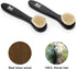 Premium Shoe Polish Brush Set - Horse Hair Brushes, Shoe Polish Applicator for Leather Footwear - Shoe Brushes for Cream & Polish - Made of White ...