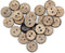 100pcs 13mm(0.5inch) Brown Natural Coconut Shell Buttons, 2 Holes Eco-friendly Wooden Buttons for Sewing, Children Handmade Scrapbooking, Baby Clo...