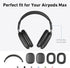 Case Cover for AirPods Max Headphones,AHBTEYM Carbon Fiber Texture TPU Ear Cups Cover/Ear Pads Case Cover/Headband Cover for Apple AirPod Max,Acce...
