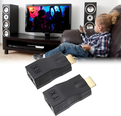 to RJ45 Adapter Extender, Network Connector Ethernet Cat5e Cat6 Extender for HDTV HD TV DVD Monitor Projector...