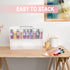 Vowcarol Acrylic Paint Storage Box for Apple Barrel Acrylic Paint, 30 Bottles Capacity Acrylic Paint Organizer for 2 fl. oz Acrylic Paints, Craft ...