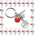 PHAETON 20PCS Teacher Gifts for Women Teacher Keychain Teacher Appreciation Gifts thank You Gifts for Teachers from Students, 2.95‘’, Silver...