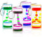 Liquid Motion Timer Key Chain - Sensory Bubbler Toy for Calming Fidget, Stress Relief - Water Bubble Desk Toy for Kids (1Box-4Pcs(Key Chain) Editi...