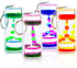 Liquid Motion Timer Key Chain - Sensory Bubbler Toy for Calming Fidget, Stress Relief - Water Bubble Desk Toy for Kids (1Box-4Pcs(Key Chain) Editi...
