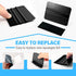 Gomake Wallpaper Smoothing Tool Wallpaper Brush Tools Kit with Felt Squeegee Craft Precision Knife for Paper Peel and Stick Wallpaper Car Wrap Vin...