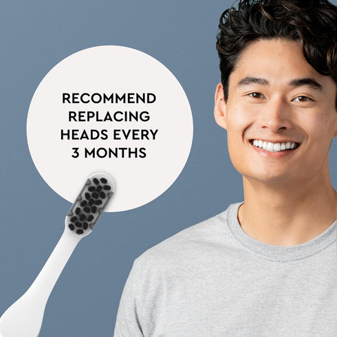 Boka Pocket Replacement Toothbrush Heads for Sonic Powered Electric Travel Toothbrush (2 Heads)...