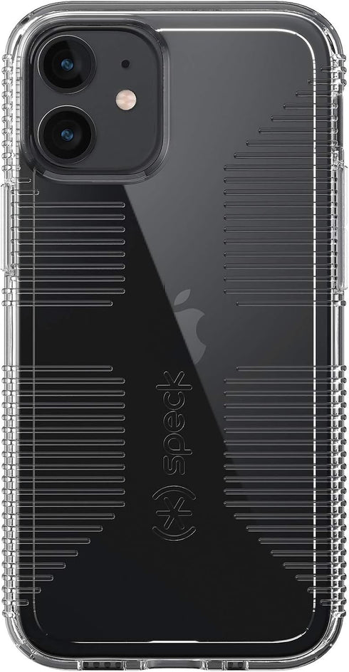 Speck Products GemShell Grip iPhone 12 Mini Case, Clear/Clear (137599-5085)...