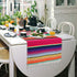 Mexican Table Runner 14 x 84 Inch Mexican Serape Table Runner for Mexican Party Wedding Decorations, Fringe Cotton Table Runner...
