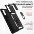 for Samsung Galaxy S21 Case with Camera Lens Cover HD Screen Protector, Dual Layer Military-Grade Drop Tested Magnetic Ring Holder Kickstand Prote...