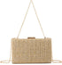 Straw Clutch Purses Women Summer Beach Handbags Clutch Purses Chain Crossbody Shoulder Bag Evening Bag...