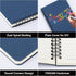 EUSOAR Students Ruled Spiral Notebook, A5 1pack 5.5"x8.3" 160 Pages Hardcover Lined Travel Writing Notebooks Journal, Memo Notepad Sketchbook, Stu...