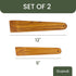 Mesquite Wooden Spatula for Cast Iron (9" & 12", Set of 2, Teak Wood) | For Cooking, Turning Eggs, and Stir Frying | Non Stick & Non Scratch...