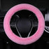 Cute Fluffy Steering Wheel Cover Set, Warm Soft Fur Fuzzy Steering Wheel Covers for Women/Girls,Universal 15 Inch 1 Set 8 Pcs Furry Car Accessorie...