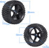 HobbyPark 12mm Hex RC Buggy Tires and Wheels Front & Rear for 1/12 1/10 Scale Models Car fit 2S 3S, Set of 4...