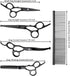 Dog Grooming Scissors Kit with Safety Round Tips, Professional 6 in 1 Grooming Scissors for Dog, Cats, Pets, 4CR Stainless Steel, Sharp and Durabl...