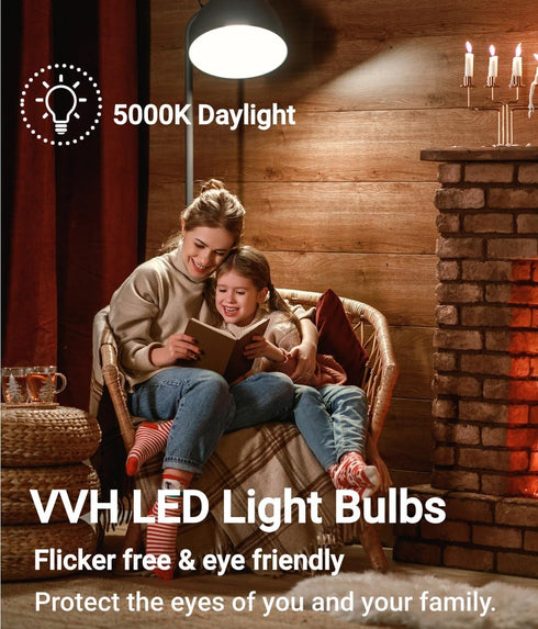 2 Pack LED Refrigerator Light Bulb 60 Watt Equivalent,A15 Light Bulb E26, 8W Daylight 5000K,800Lm,for Indoor and Outdoor, Ceiling Fan, Wall sconce...