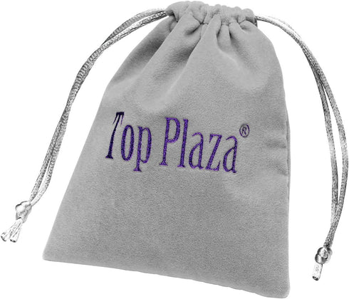 Top Plaza His and Hers Valentine Day Gift Couples Watches All Black Bracelet Watch Simple Elegant Design...