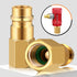 6 Pcs R1234yf to R12 Retrofit Conversion Adapter Fitting Kit Compatible with 1/4 Sae Thread Low High Side Retrofit Conversion Ac Charging Port Ada...