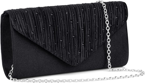 Evening Bag Clutch Purses for Women, Rhinestones Purse, Sparkling Envelope Evening Bag with Detachable Chain...
