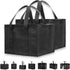 NZ home Insulated Cooler Bag and Food Warmer (Small, 2 pack) for Food Delivery & Grocery Shopping with Zippered Top, Black...