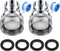 Dreyoo 2 Pcs Dishwasher Faucet Adapter, Dishwasher Snap Adapter Connection 15/16-27Male or 55/64-27Famale Chrome (With Filter)...