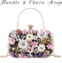 Oweisong 3D Flower Clutch Purses for Women Gold Formal Wedding Party Evening Bags Chain Floral Shoulder bag...