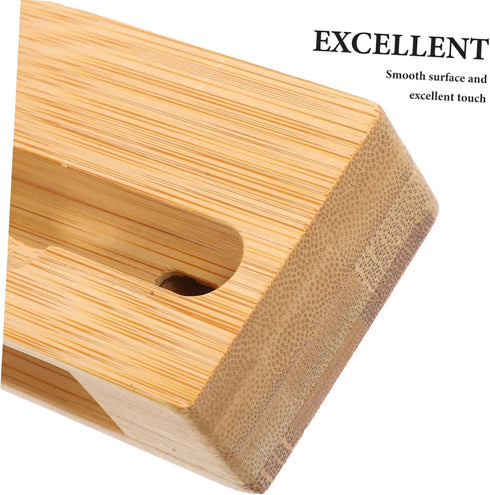 NUOBESTY Universal Phone Sound Amplifier Wooden Phone Stand Bamboo Mobile Phone Holder Phone Dock Stands Cell Phone Stand with Loudspeaker Holder...