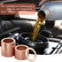 20PCS M14 x 1.5 Copper Red Oil Drain Plug Gasket 14mm Crush Washers Gasket Seal Ring Replacement Used for Sump Plugs, Water, Fuel and Hydraulic Fi...