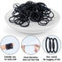 Thin Hair Tie for Baby Toddler Ponytail Holders Baby Girl Hair Ties Black 100 Pieces...