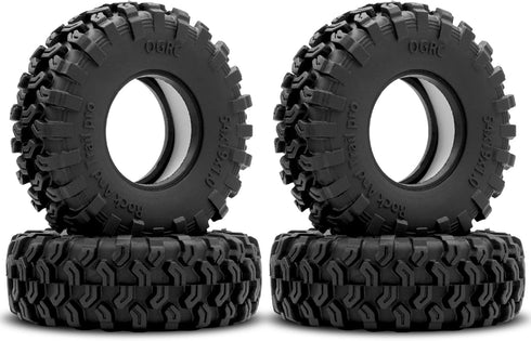 OGRC 1.0 Tires Dual Stage Foam Tyres Soft & Sticky for 1/24 SCX24 Gladiator Bronco C10 JLU Deadbolt B17 FCX24 1/18 TRX4-M - Rock and Trail Pro...