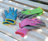 KDK 3 Pairs Kids Gardening Gloves,Yard Work Gloves for Toddlers, Youth, Girls, Boys, Childrens, Soft Safety Rubber Gloves (Age 5-7, Green, Blue&Pi...