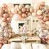 Blush Ivory Balloons Garland Double Stuffed Nude Brown Cream Balloon Pastel Beige Peach Rose Gold Boho Balloons Arch kit for Bridal Engagement Bab...