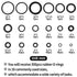 300 Pcs Rubber O-Rings Assortment Kit, 18 Sizes Nitrile Rubber O Rings Sealing Kits, for Plumbing, Faucet Tap, Automotive Repair, Mechanic, Air or...