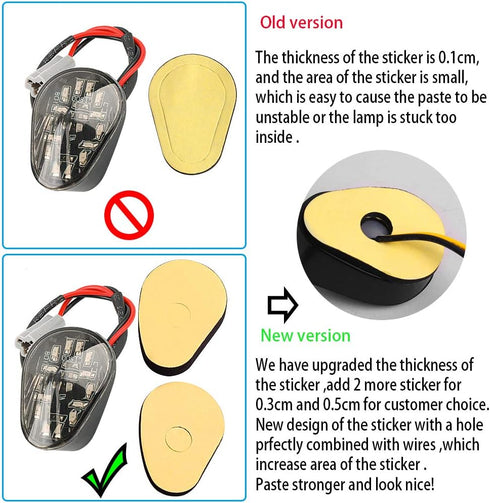 2 PCS Amber LED Turn Signal Indicator Light Lamp Flush Mount For Yamaha YZF R1 R3 R6 R6S FZ6 FZ1 FZ Fazer FZ6R FZ07 FZ8 FZ09 TMAX MT-07 MT-09 Smok...