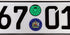 Great Britain Euro Plate with Registration Seals - Flag Style - Random Characters...