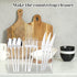 Rainmae 2Pack Acrylic Cutlery Storage Organizer, Plastic Cutlery Utensil Holder Storage Organizer Caddy for Kitchen Countertop Organization, Holds...