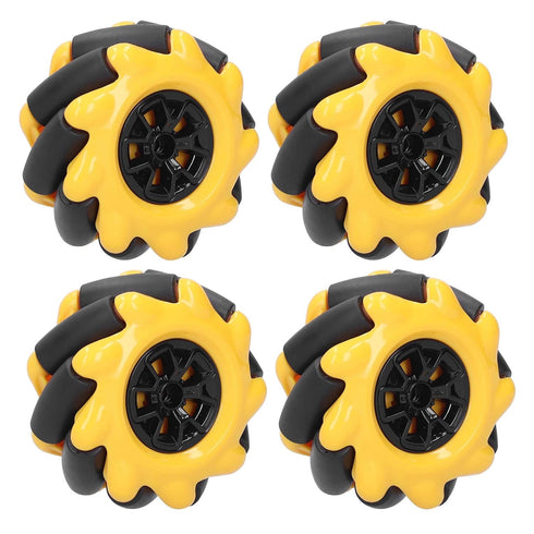 Mecanum Wheel Robot Kit Omnidirectional Wheels Smart Robot Car Chassis Kit Diameter 60mm for TT coupling((2 Pair))...
