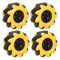 Mecanum Wheel Robot Kit Omnidirectional Wheels Smart Robot Car Chassis Kit Diameter 60mm for TT coupling((2 Pair))...