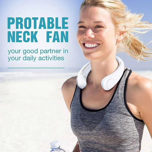 Neck Fans That Blow Cold Air Rechargeable, Portable 360° Cooling Neck Fan,4000mah Battery Operated Usb And 3 Speeds,Neck Air Conditioner,Personal ...