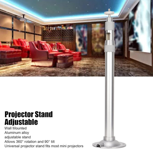 SUNGOOYUE Projector Ceiling Mount, 5kg Load 360° Adjustable Aluminum Alloy Universal Projector Mount Wall Mounted with 1/4in Thread Projector Moun...