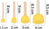 Kare & Kind 30 pcs Round Sponges Brush Set - Painting Tools - for DIY Arts, Crafts, Stencils, Graffiti - Assorted Sizes - Foam Brush and Wooden Ha...