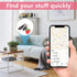 Leather Keychain Holder Case Compatible with Apple AirTag, Cute Protective Air Tag Cover With Keychain Ring, Anti-Scratch Finder GPS Tracker Case ...