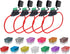 12 Gauge Fuse Holder ATC/ATO, SIM&NAT 5 Packs in-Line Automotive Blade Fuse Holder with 65PCS Standard Car Fuses, 1A 2A 3A 4A 5A 7.5A 10A 15A 20A ...