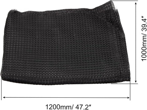 PATIKIL 47.2" x 39.4" Air Conditioner Air Filter Material, Plastic Dustproof Filtering Mesh Screen Replacement for Air Conditioning, Black...