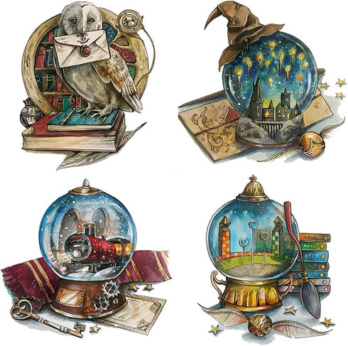 ZuoAnLF 4 Packs Stamped Cross Stitch Kits for Adults,Stamped Cross-Stitch Needlepoint Counted Kits Beginners,Embroidery Kit Arts and Crafts for Ho...