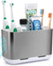 Toothbrush Holders for Bathroom Organizer Countertop, Detachable Anti-Slip Large Electric Toothbrush Holders, Brushed Nickel Toothbrush and Toothp...